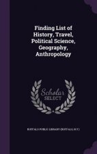 Finding List of History, Travel, Political Science, Geography, Anthropology