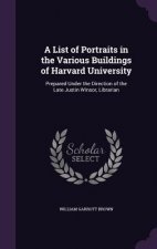 List of Portraits in the Various Buildings of Harvard University