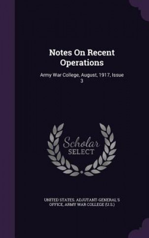 Notes on Recent Operations
