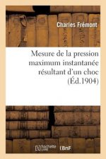 Mesure de la Pression Maximum Instantanee Resultant d'Un Choc