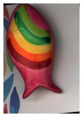 Handschmeichler Fisch rosé mit Regenbogen