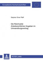 Reichweite Arbeitsrechtlicher Angaben Im Umwandlungsvertrag