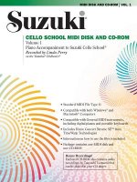 Suzuki Cello School, Volume 1: Piano Accompaniment to Suzuki Cello School [With 3.5 Disk]