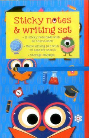 Sticky Notes and Writing Set: School Monsters: Fabulous Wallet-Style Folder Containing 13 Sticky Notepads, a Tear-Off Writing Pad, and Storage Envelop