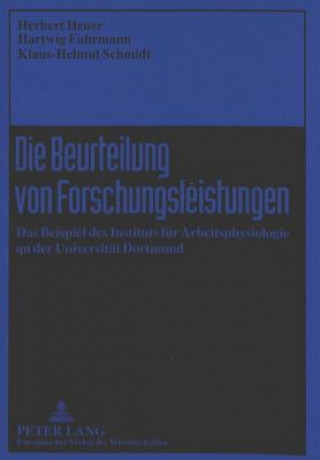 Die Beurteilung Von Forschungsleistungen