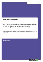 Die Pflegeberatung gemäß Sozialgesetzbuch XI in der praktischen Umsetzung