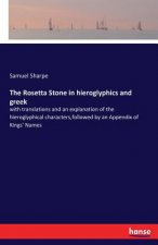 Rosetta Stone in hieroglyphics and greek