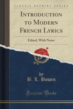 Introduction to Modern French Lyrics