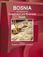 Bosnia & Herzegovina Investment and Business Guide Volume 1 Strategic and Practical Information