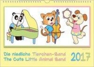 Musik-Kalender für Kinder 2017. Die niedliche Tierchen-Band . DIN-A-3