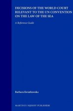 Decisions of the World Court Relevant to the Un Convention on the Law of the Sea: A Reference Guide