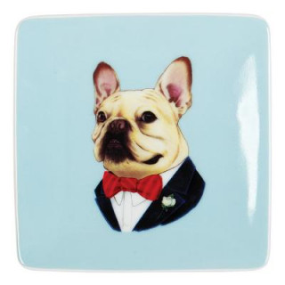 Berkley Bestiary Frenchie Portrait Square Tray