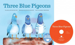 Three Blue Pigeons