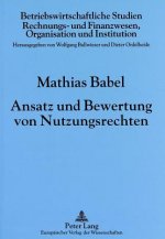 Ansatz und Bewertung von Nutzungsrechten