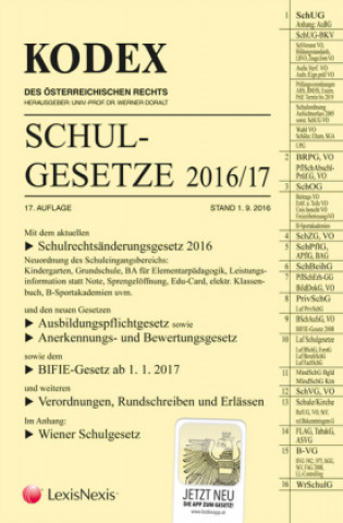 KODEX Schulgesetze 2016/17 (f. Österreich)