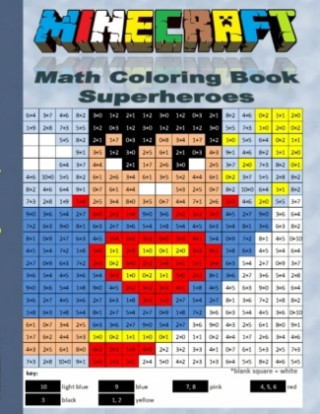 Minecraft Math Coloring Book - Superheroes