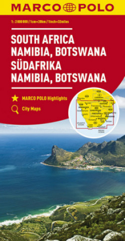 South Africa, Namibia & Botswana Marco Polo Map