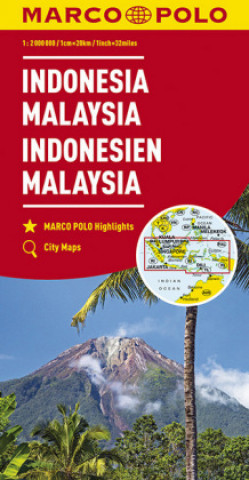 MARCO POLO Kontinentalkarte Indonesien, Malaysia 1:2 000 000