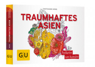 Traumhaftes Asien: Postkarten zum Ausmalen