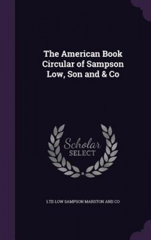 THE AMERICAN BOOK CIRCULAR OF SAMPSON LO