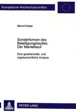 Sonderformen des Beteiligungskaufes: Der Mantelkauf