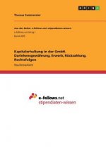 Kapitalerhaltung in der GmbH. Darlehensgewahrung, Erwerb, Ruckzahlung, Rechtsfolgen