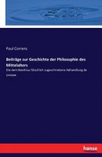 Beitrage zur Geschichte der Philosophie des Mittelalters