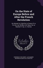 ON THE STATE OF EUROPE BEFORE AND AFTER