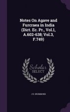 NOTES ON AGAVE AND FURCRAEA IN INDIA  DI
