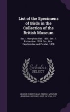 LIST OF THE SPECIMENS OF BIRDS IN THE CO