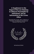 A SUPPLEMENT TO THE DIGEST OF THE LAW RE