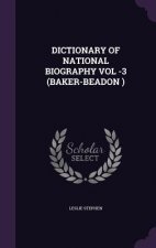 Dictionary of National Biography Vol -3 (Baker-Beadon )