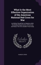 What Is the Most Effective Organization of the American National Red Cross for War