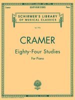 CRAMER 84 STUDIES FOR PIANO