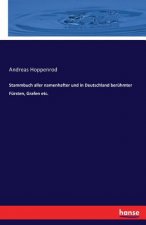 Stammbuch aller namenhafter und in Deutschland beruhmter Fursten, Grafen etc.