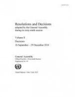 Resolutions and decisions adopted by the General Assembly during its sixty-ninth session