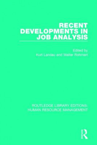Recent Developments in Job Analysis
