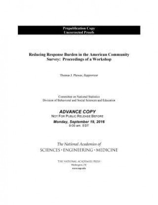 Reducing Response Burden in the American Community Survey: Proceedings of a Workshop