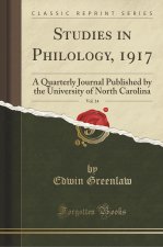 Studies in Philology, 1917, Vol. 14