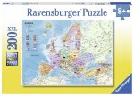 Politische Weltkarte. Puzzle 200 Teile XXL