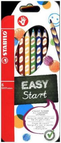 Ergonomischer Buntstift für Rechtshänder - STABILO EASYcolors - 6er Pack - mit 6 verschiedenen Farben
