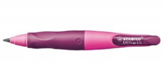 Ergonomischer Druck-Bleistift für Rechtshänder - STABILO EASYergo 3.15 in pink/lila - Einzelstift - inklusive 1 dicken Mine - Härtegrad HB & Spitzer