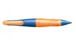 Ergonomischer Druck-Bleistift für Linkshänder - STABILO EASYergo 1.4 in ultramarinblau/neonorange - Einzelstift - inklusive 3 dünner Minen - Härtegrad