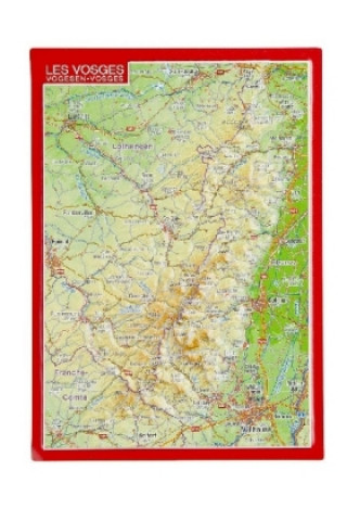 Reliefpostkarte Vogesen. Les Vosges