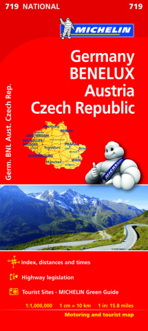 Germany, Benelux, Austria, Czech Republic - Michelin National Map 719