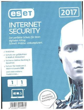 ESET Internet Security 2017 Edition 1 User (FFP)/CD-ROM