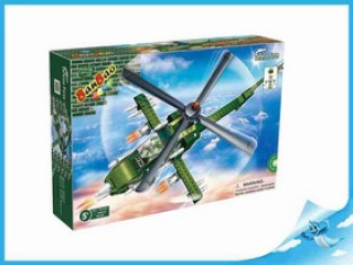 BanBao stavebnice Defence Force bitevní vrtulník + 1 figurka ToBees