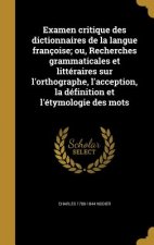 FRE-EXAMEN CRITIQUE DES DICTIO