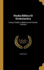STUDIA BIBLICA ET ECCLESIASTIC