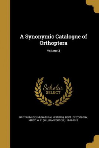 SYNONYMIC CATALOGUE OF ORTHOPT